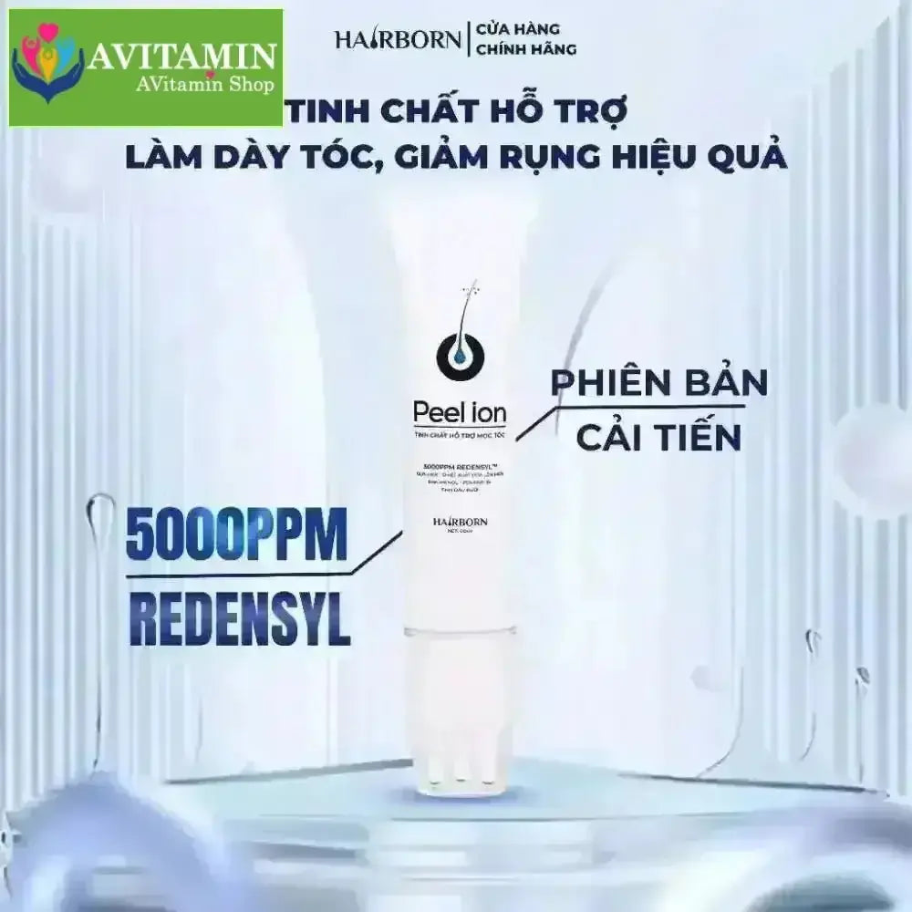 Lăn Mọc Tóc Mocha Hairborn , Tinh Chất Mọc Tóc Công Nghệ Ion Nano 2 chiều , Peel Ion Hairborn 60ml - AVITAMINSHOP.COM