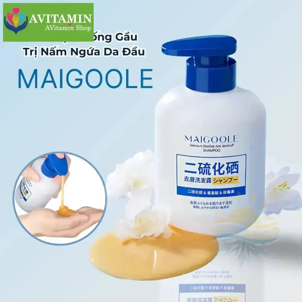 MAIGOOLE - Dầu Gội Chống Gầu Loại Bỏ Nấm Ngứa Da Đầu Nhật Bản, Dứt Điểm Nấm Ngứa, Viêm, Tóc Gãy Rụng Xơ Rối - AVITAMINSHOP.COM