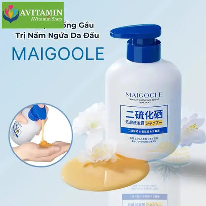 MAIGOOLE - Dầu Gội Chống Gầu Loại Bỏ Nấm Ngứa Da Đầu Nhật Bản, Dứt Điểm Nấm Ngứa, Viêm, Tóc Gãy Rụng Xơ Rối - AVITAMINSHOP.COM