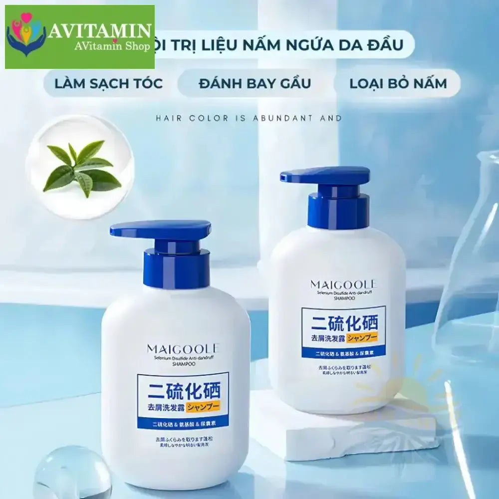 MAIGOOLE - Dầu Gội Chống Gầu Loại Bỏ Nấm Ngứa Da Đầu Nhật Bản, Dứt Điểm Nấm Ngứa, Viêm, Tóc Gãy Rụng Xơ Rối - AVITAMINSHOP.COM