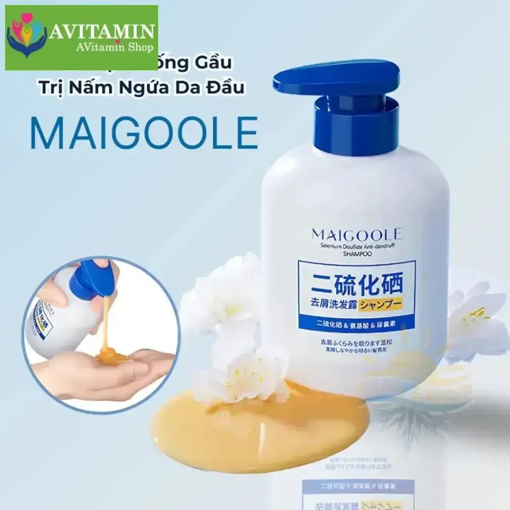 MAIGOOLE - Dầu Gội Chống Gầu Loại Bỏ Nấm Ngứa Da Đầu Nhật Bản, Dứt Điểm Nấm Ngứa, Viêm, Tóc Gãy Rụng Xơ Rối - AVITAMINSHOP.COM