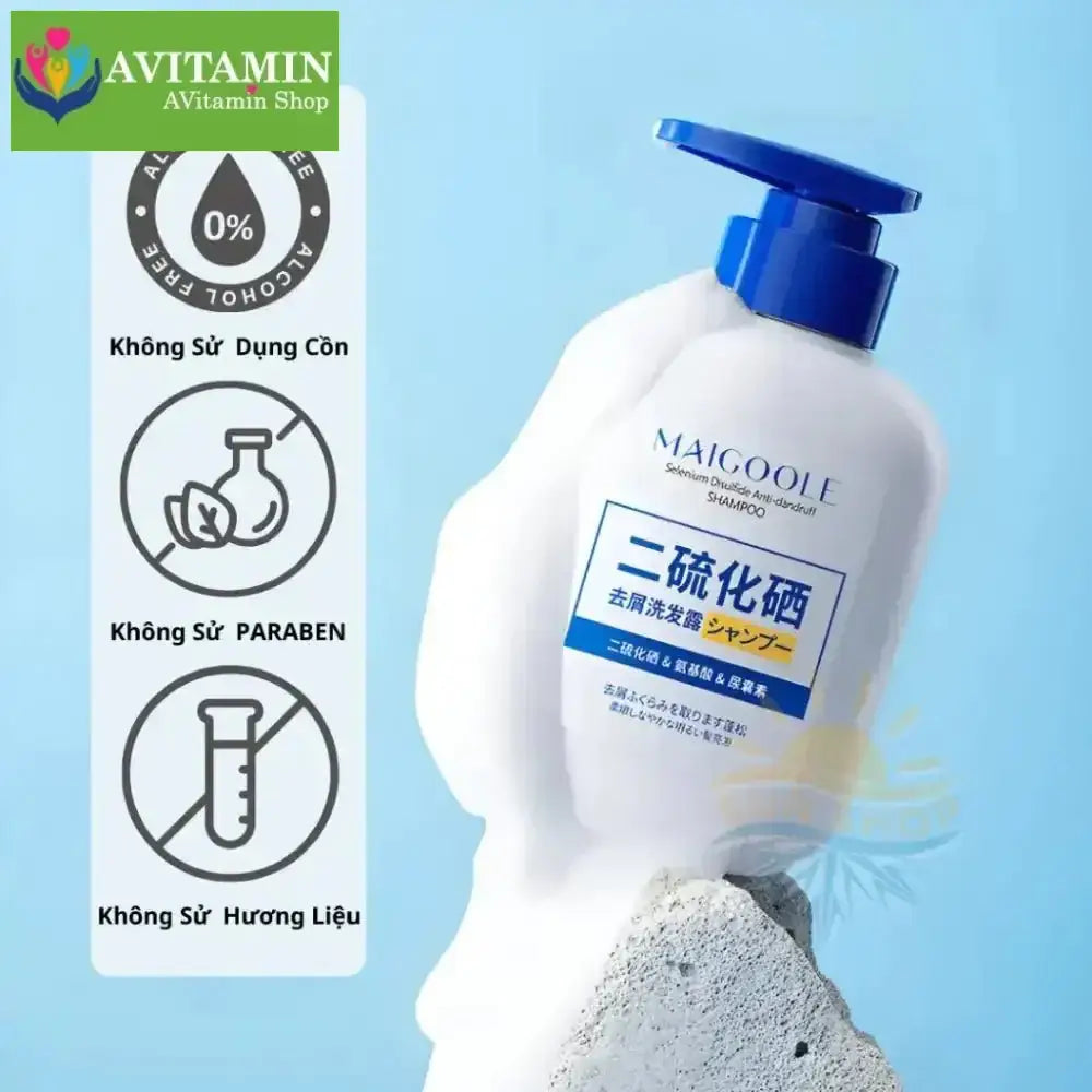 MAIGOOLE - Dầu Gội Chống Gầu Loại Bỏ Nấm Ngứa Da Đầu Nhật Bản, Dứt Điểm Nấm Ngứa, Viêm, Tóc Gãy Rụng Xơ Rối - AVITAMINSHOP.COM
