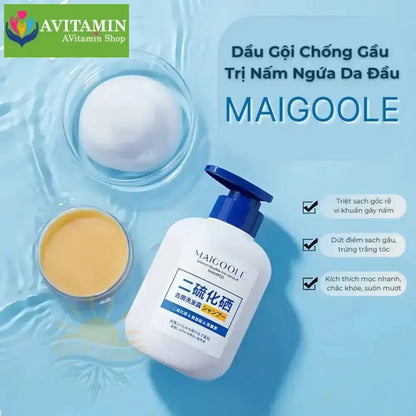 MAIGOOLE - Dầu Gội Chống Gầu Loại Bỏ Nấm Ngứa Da Đầu Nhật Bản, Dứt Điểm Nấm Ngứa, Viêm, Tóc Gãy Rụng Xơ Rối - AVITAMINSHOP.COM