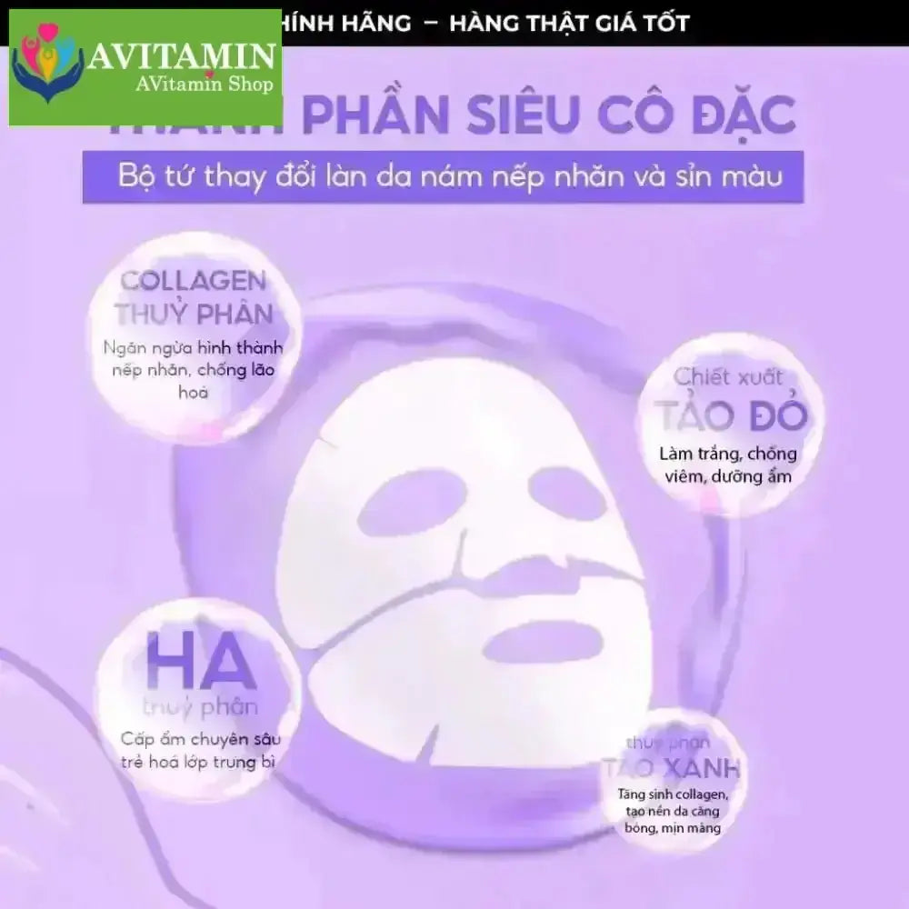 Mặt Nạ Thạch Collagen SEYOUL Hỗ Trợ Dưỡng Trắng, Cấp Ẩm Sâu Giúp Da Đàn Hồi, Căng Bóng Mịn Màng - AVITAMINSHOP.COM