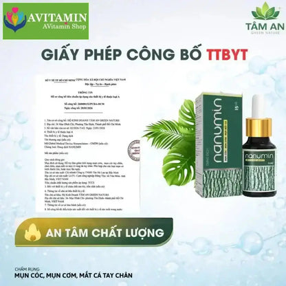 [MỤN CÓC] Tinh Chất Xử Lý Mụn Cóc, Mụn Cơm, Mắt Cá Nanumin 15ml - AVITAMINSHOP.COM