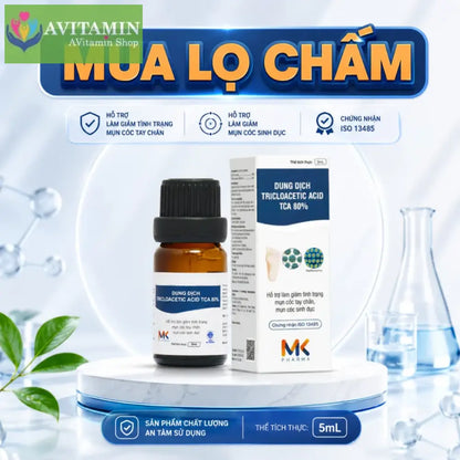 [MỤN VÙNG KÍN] Dung Dịch Xử Lý Hạt Ngọc Sùi Mào Gà MK TCA (Che Tên)