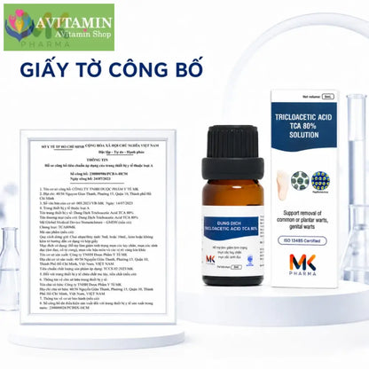 [MỤN VÙNG KÍN] Dung Dịch Xử Lý Hạt Ngọc Sùi Mào Gà MK TCA (Che Tên)