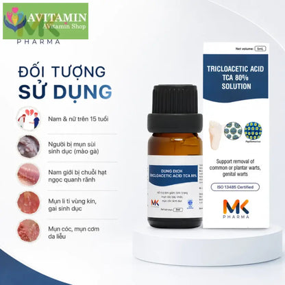[MỤN VÙNG KÍN] Dung Dịch Xử Lý Hạt Ngọc Sùi Mào Gà MK TCA (Che Tên)