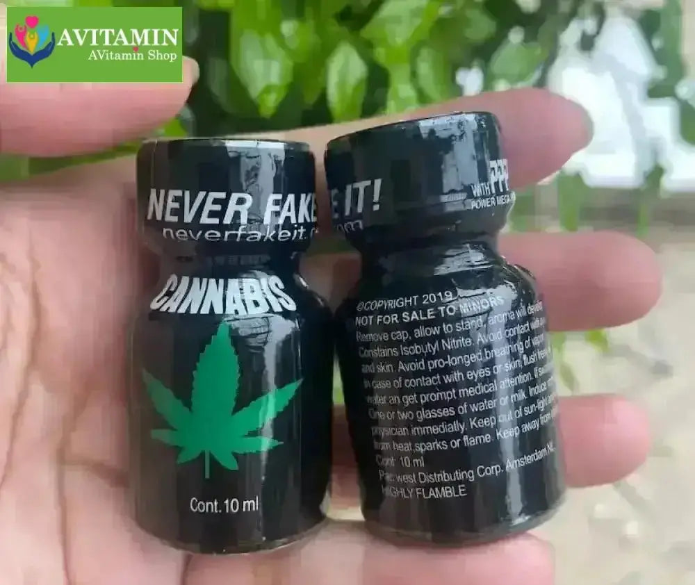 Popper Cannabis 10ml Never Fake It chính hãng Mỹ dành cho Top Bot - AVITAMINSHOP.COM