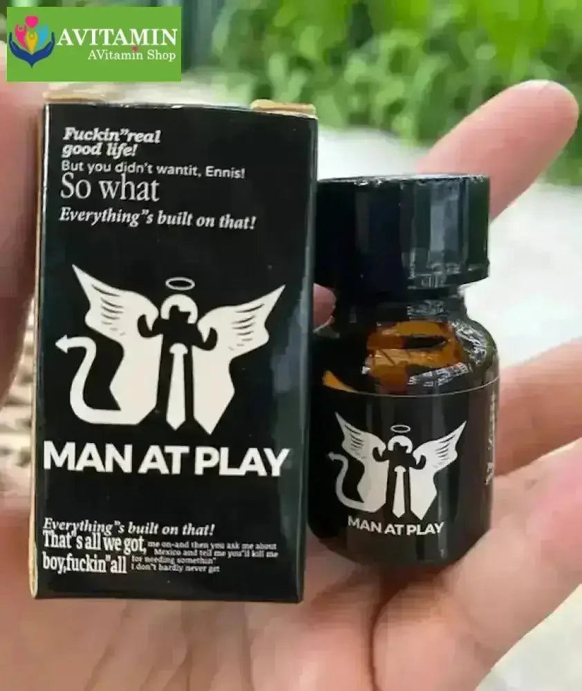 Popper Man At Play đen 10ml chính hãnh dành cho Top Bot loại mạnh - AVITAMINSHOP.COM