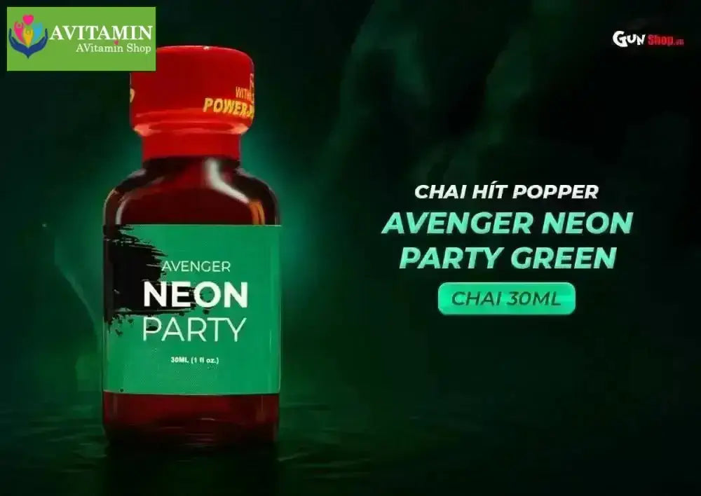Popper PWD Avenger Neon Xanh 30ml - Kích Thích Tối Đa, Đậm Đà - AVITAMINSHOP.COM