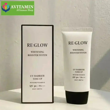 RE:GLOW Kem Chống Nắng Dưỡng Trắng Nâng Tone Chống Tia UVA/UVB & Ánh Sáng Xanh 50ml Reglow phiên bản Nâng cấp - AVITAMINSHOP.COM