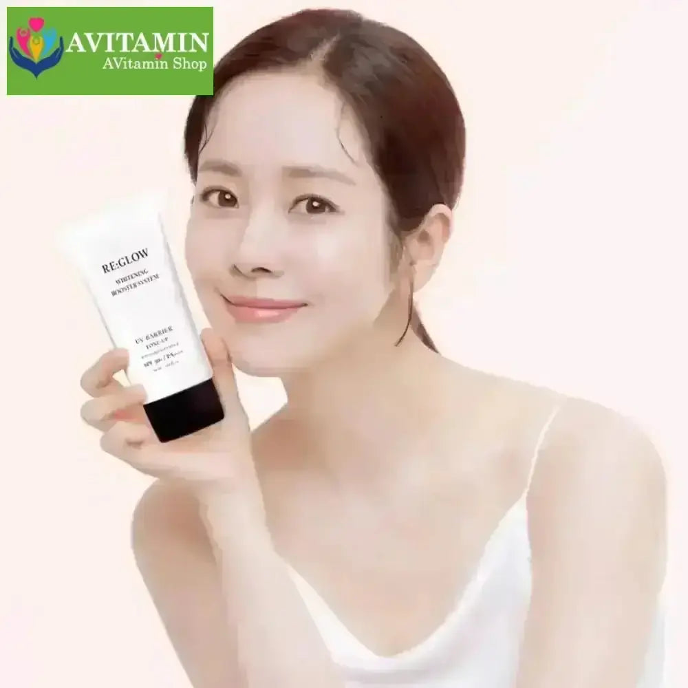 RE:GLOW Kem Chống Nắng Dưỡng Trắng Nâng Tone Chống Tia UVA/UVB & Ánh Sáng Xanh 50ml Reglow phiên bản Nâng cấp - AVITAMINSHOP.COM