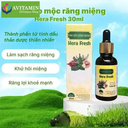SERUM RĂNG MIỆNG THẢO MỘC HERA FRESH phiên bản đậm đặc KHỬ HÔI MIỆNG, NHIỆT MIỆNG SÂU RĂNG - AVITAMINSHOP.COM