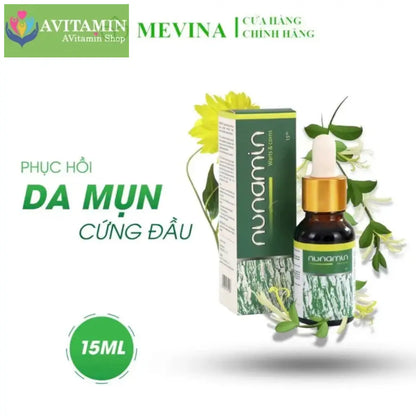 Serum tẩy Mụn cóc Mụn do virus HPV gây ra Mụn cơm Mắt cá chân Chai chân chiết suất từ thảo mộc - NUNAMIN SERUM 15ML
