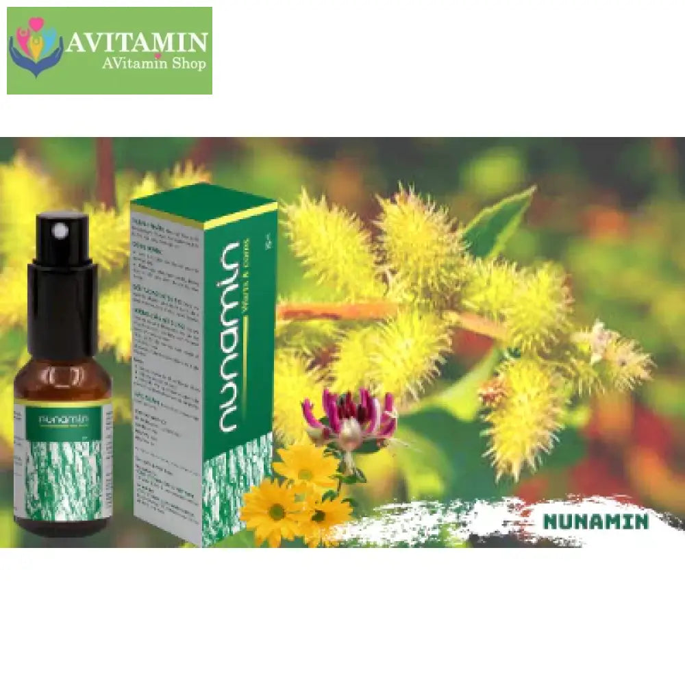 Serum tẩy Mụn cóc Mụn do virus HPV gây ra Mụn cơm Mắt cá chân Chai chân chiết suất từ thảo mộc - NUNAMIN SERUM 15ML