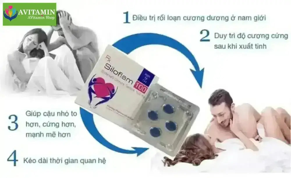 Siloflam 100 hỗ trợ cường dương kéo dài lâu Xuất tinh sớm - AVITAMINSHOP.COM