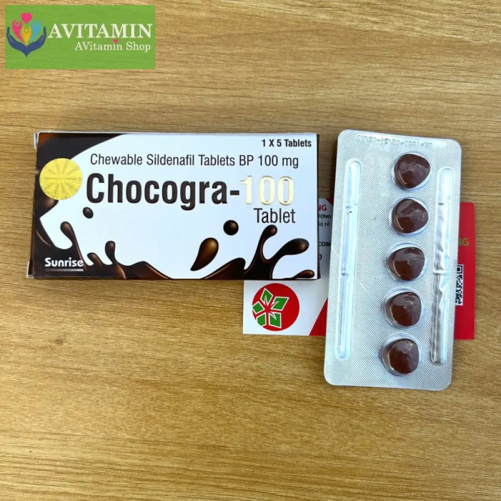 Socola Cương Dương Chocogra 100mg Sunrise Bí Quyết Giúp Nam Giới Sung Mãn
