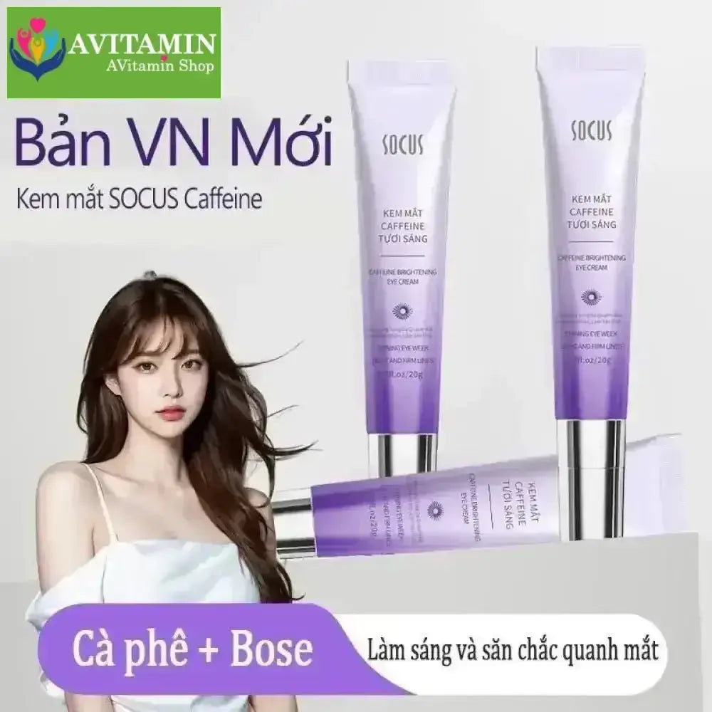 SOCUS kem mắt massage điện,Chống Nhăn,Làm Mờ Quầng Thâm Và Nếp Nhăn,Nâng Và Làm Săn Chắc,Không Lão Hóa - AVITAMINSHOP.COM
