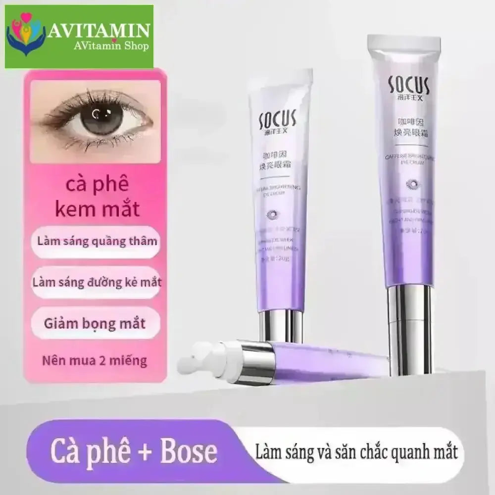 SOCUS kem mắt massage điện,Chống Nhăn,Làm Mờ Quầng Thâm Và Nếp Nhăn,Nâng Và Làm Săn Chắc,Không Lão Hóa - AVITAMINSHOP.COM