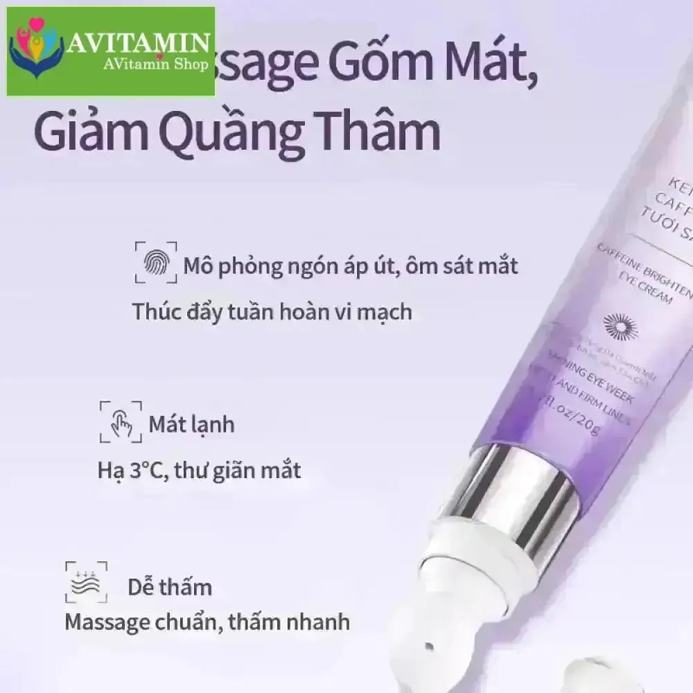 SOCUS kem mắt massage điện,Chống Nhăn,Làm Mờ Quầng Thâm Và Nếp Nhăn,Nâng Và Làm Săn Chắc,Không Lão Hóa - AVITAMINSHOP.COM