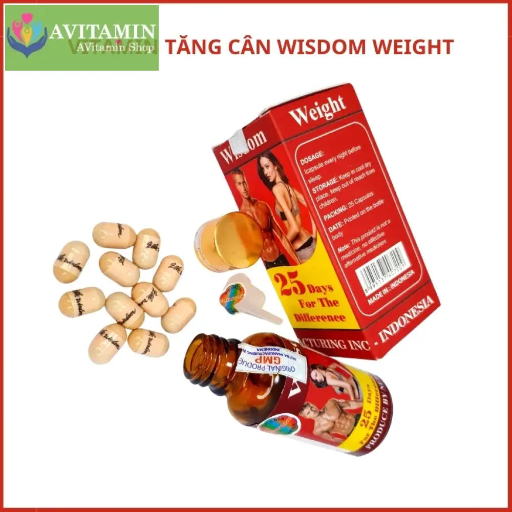 Tăng Cân Wisdom Weight Vitamin Hỗ Trợ Giúp Ăn Ngủ Ngon