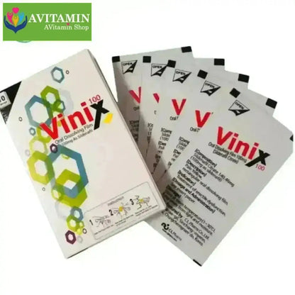 Tem ngậm Vinix 100 điều trị rối loạn cương dương ở nam giới (Hộp 10 phim) - AVITAMINSHOP.COM