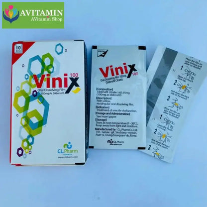 Tem Ngậm Vinix 100mg Hàn Quốc – Tăng Cường Sinh Lý Kéo Dài Thời Gian Quan Hệ - AVITAMINSHOP.COM