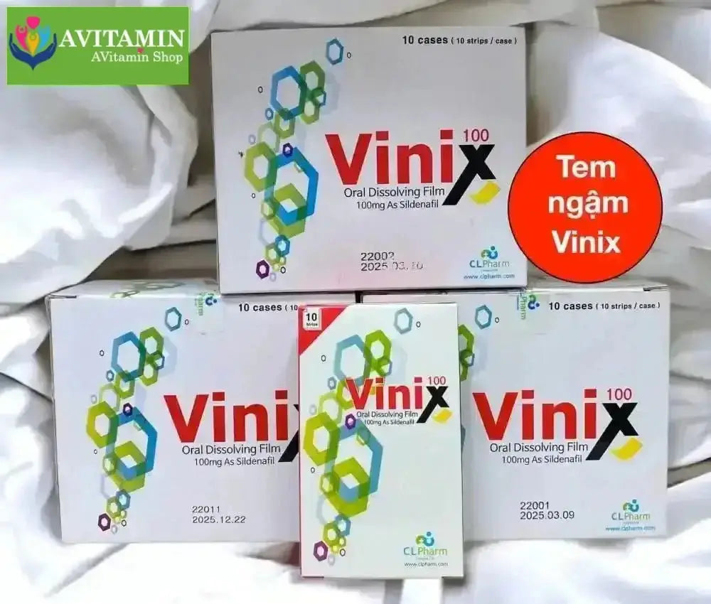 Tem Vinix 100mg tăng cường sinh lý, kéo dài thời gian yêu - AVITAMINSHOP.COM