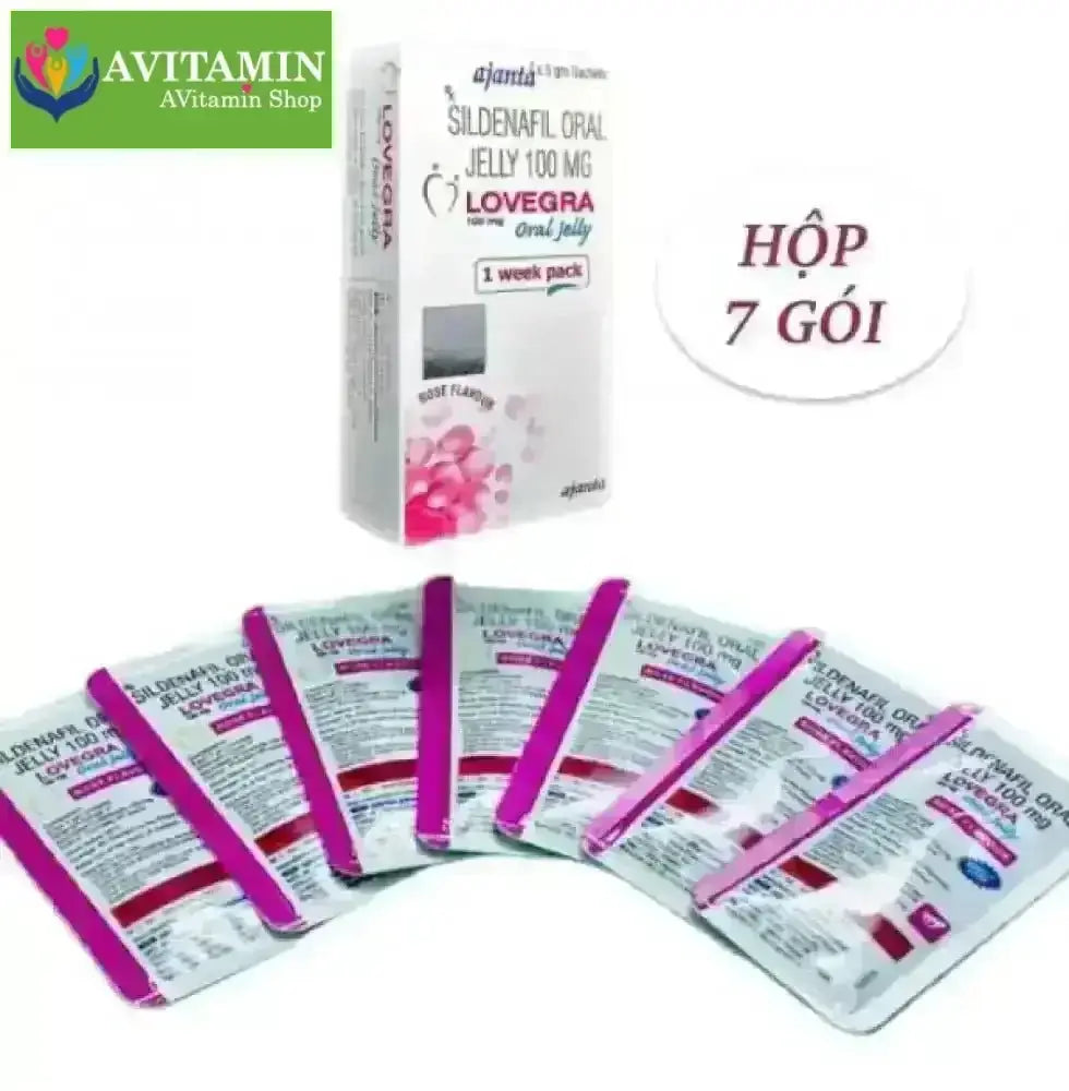 Thạch kích dục Lovegra Oral Jelly 100mg – Siro Tăng Ham Muốn Kích Thích Nữ Giới - AVITAMINSHOP.COM