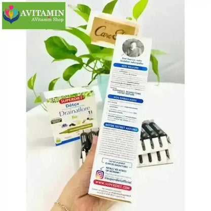 Thải độc chuyên sâu 5 trong 1 Detox Drainaflore BIO Superdiet 20 ống - AVITAMINSHOP.COM