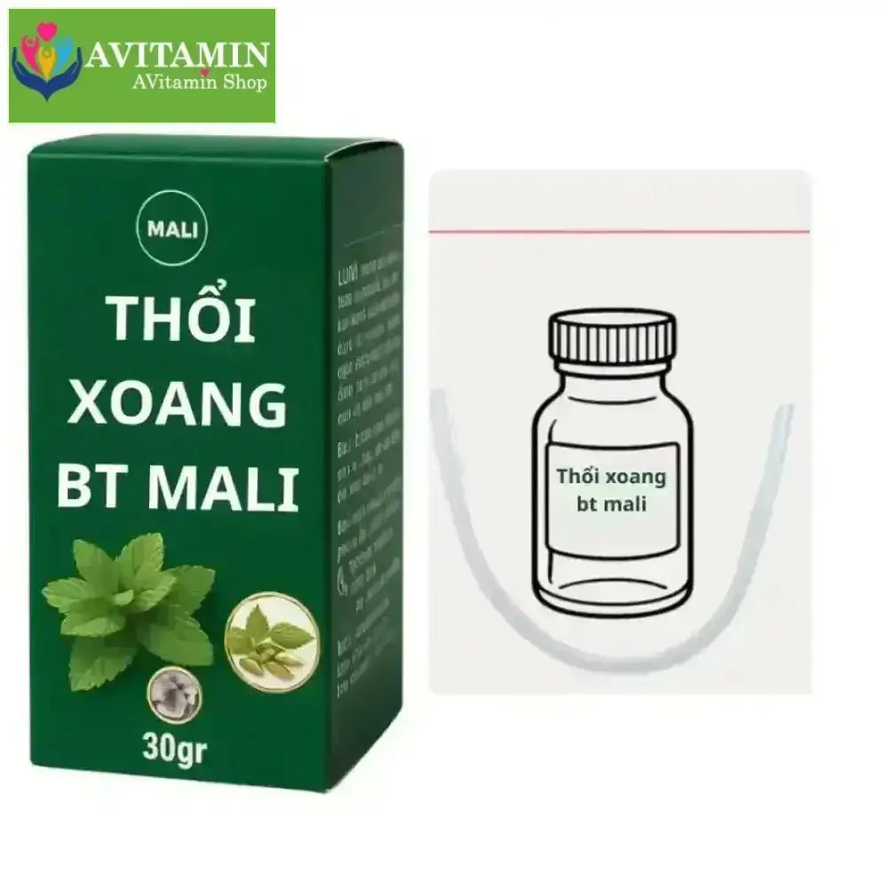 Thổi xoang bt mali hàng chuẩn hỗ trợ viêm xoang viêm mũi, bột thổi xoang bt thổi mũi bt. Dây thổi. - AVITAMINSHOP.COM