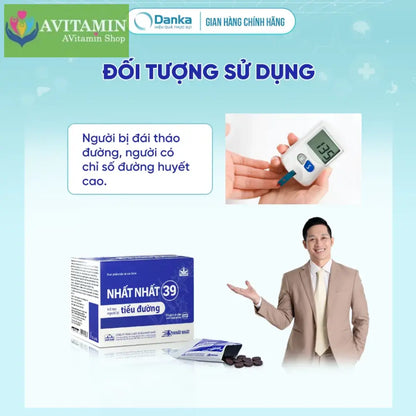 Thực phẩm bảo vệ sức khoẻ Nhất Nhất 39 Tiểu đường - Hỗ trợ giảm đường huyết giảm nguy cơ biến chứng tim mạch