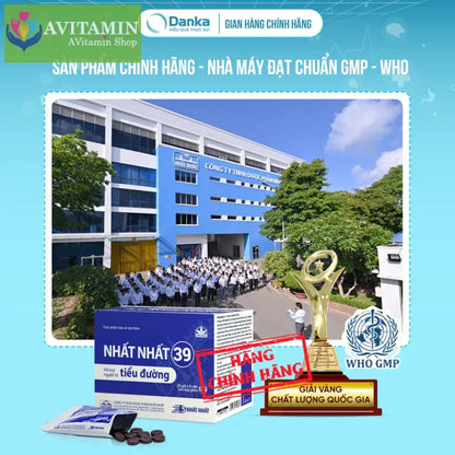 Thực phẩm bảo vệ sức khoẻ Nhất Nhất 39 Tiểu đường - Hỗ trợ giảm đường huyết giảm nguy cơ biến chứng tim mạch