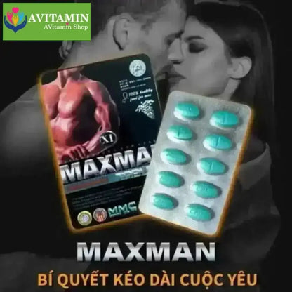 Thuốc cường dương Maxman USA – thảo dược tự nhiên, chống xuất tinh sớm - AVITAMINSHOP.COM