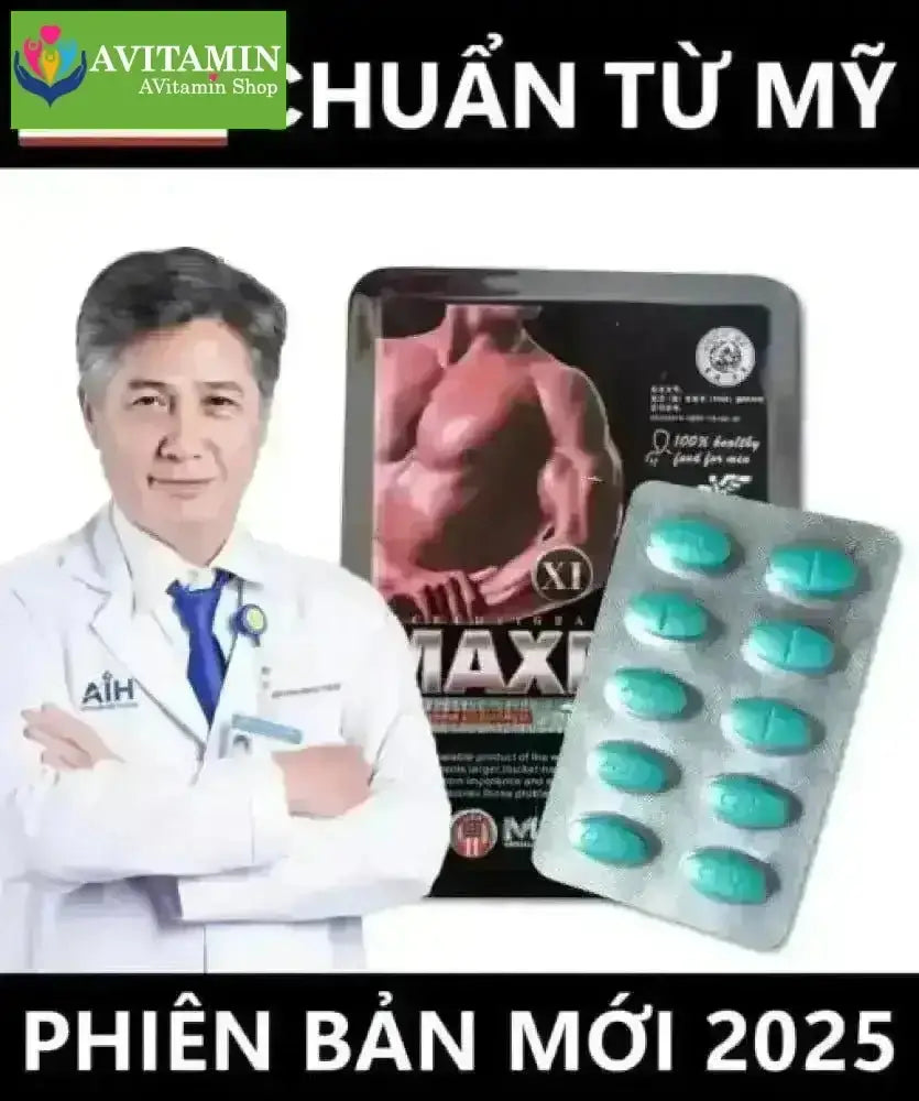 Thuốc cường dương Maxman USA – thảo dược tự nhiên, chống xuất tinh sớm - AVITAMINSHOP.COM