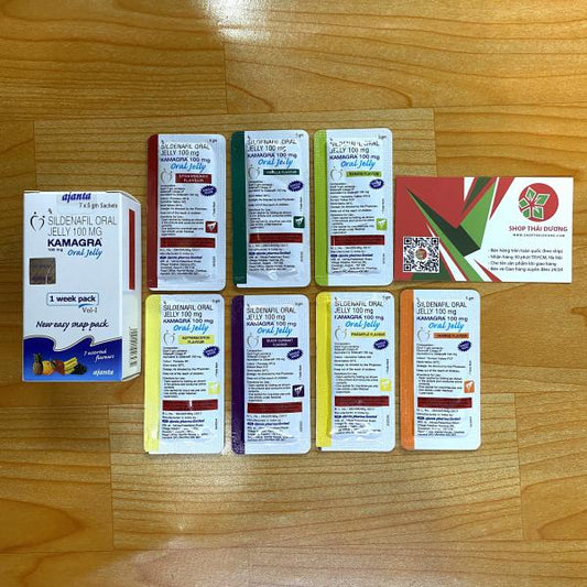 Thuốc Tăng Sinh Lý Nam Kamagra 100mg Dạng Thạch Trái Cây mĩ 7 vị - Hàng ấn Độ - AVITAMINSHOP.COM