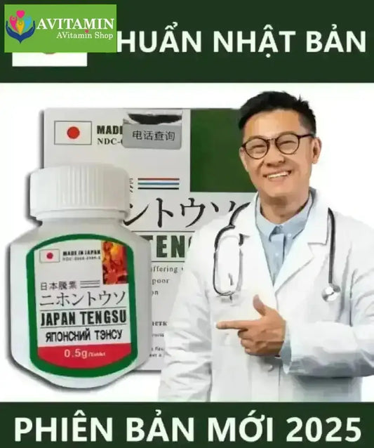 Thuốc Viên uống Tengsu Japan – Bản Chuẩn Nhật Chính Hãng, Tăng Cường Sinh Lý Nam, Hỗ Trợ Trị Xuất Tinh Sớm - AVITAMINSHOP.COM