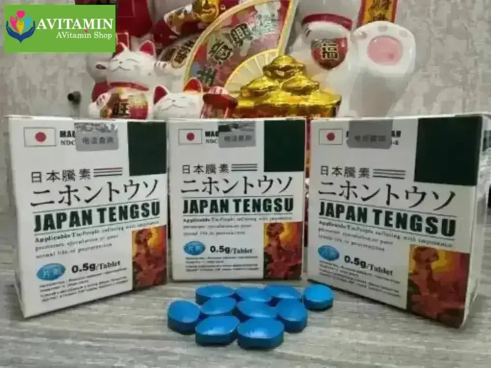Thuốc Viên uống Tengsu Japan – Bản Chuẩn Nhật Chính Hãng, Tăng Cường Sinh Lý Nam, Hỗ Trợ Trị Xuất Tinh Sớm - AVITAMINSHOP.COM
