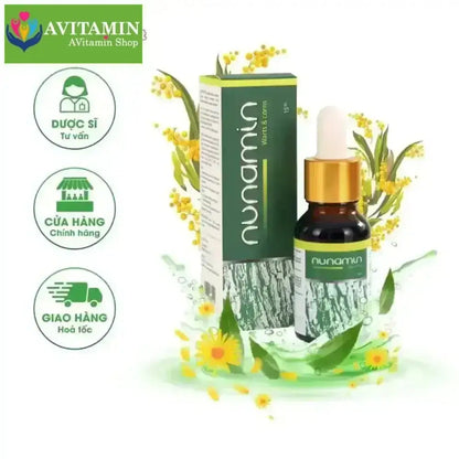 Tinh chất tẩy Mụn cóc, Mụn cơm, Mụn thịt - Nunamin 15ml chiết xuất thảo mộc, không đau rát, không để lại sẹo - AVITAMINSHOP.COM
