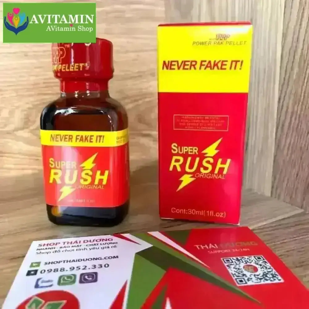 Tinh Dầu Popper Super Rush Red 30ml Đỏ – Chính Hãng USA, Kích Thích Mạnh, Tăng Hưng Phấn - AVITAMINSHOP.COM