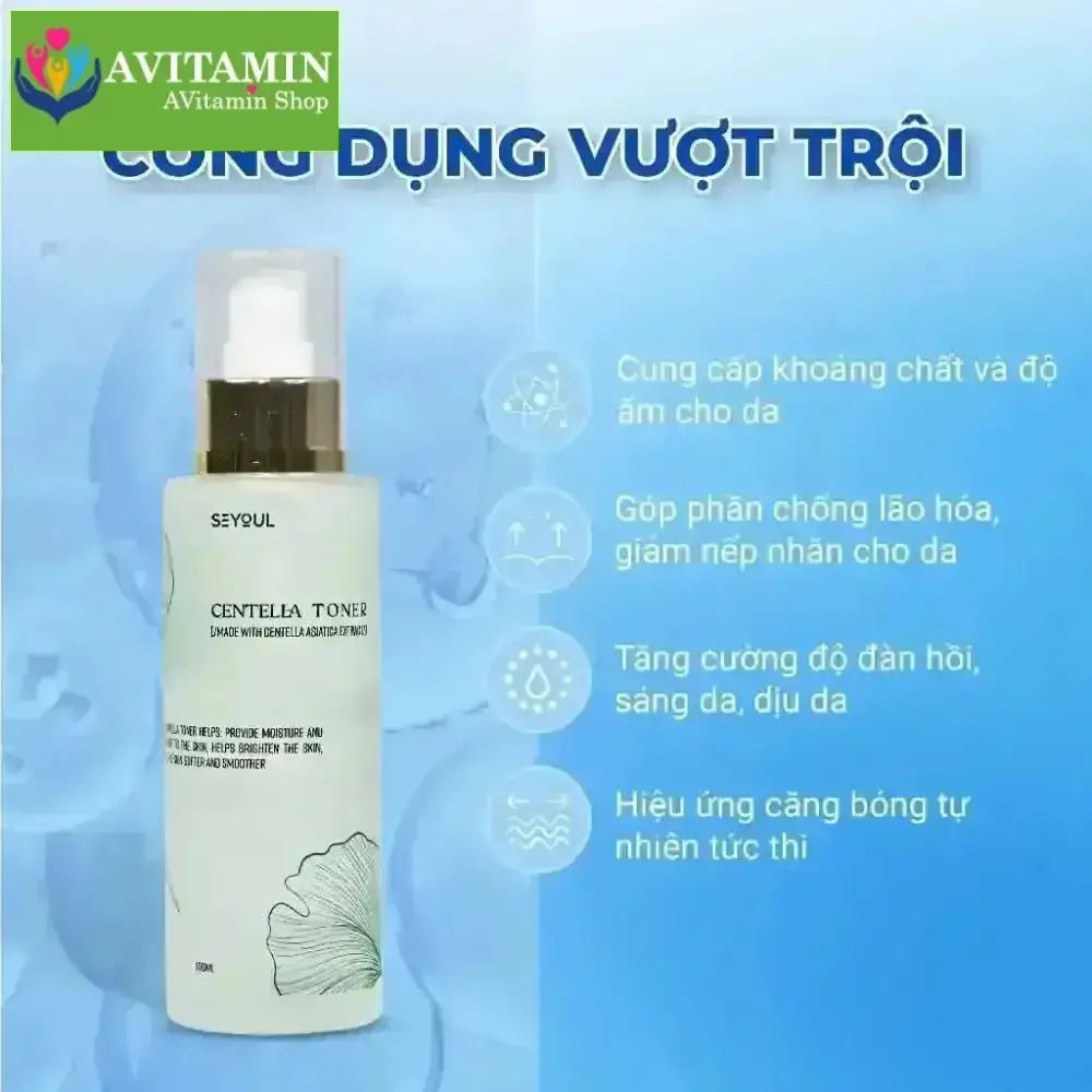 Toner Rau Má CENTELLA 100ml SEYOUL Cung Cấp Độ Ẩm, Dưỡng Chất Cho Da, Giúp Làm Sáng Da Và Mềm Mại - AVITAMINSHOP.COM