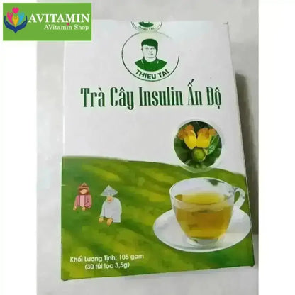 TRÀ CÂY INSULIN ẤN ĐỘ - Trà thảo mộc nước trà tốt cho đường huyết 1 hộp/30 túi lọc - AVITAMINSHOP.COM