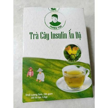 TRÀ CÂY INSULIN ẤN ĐỘ - Trà thảo mộc nước trà tốt cho đường huyết 1 hộp/30 túi lọc - AVITAMINSHOP.COM
