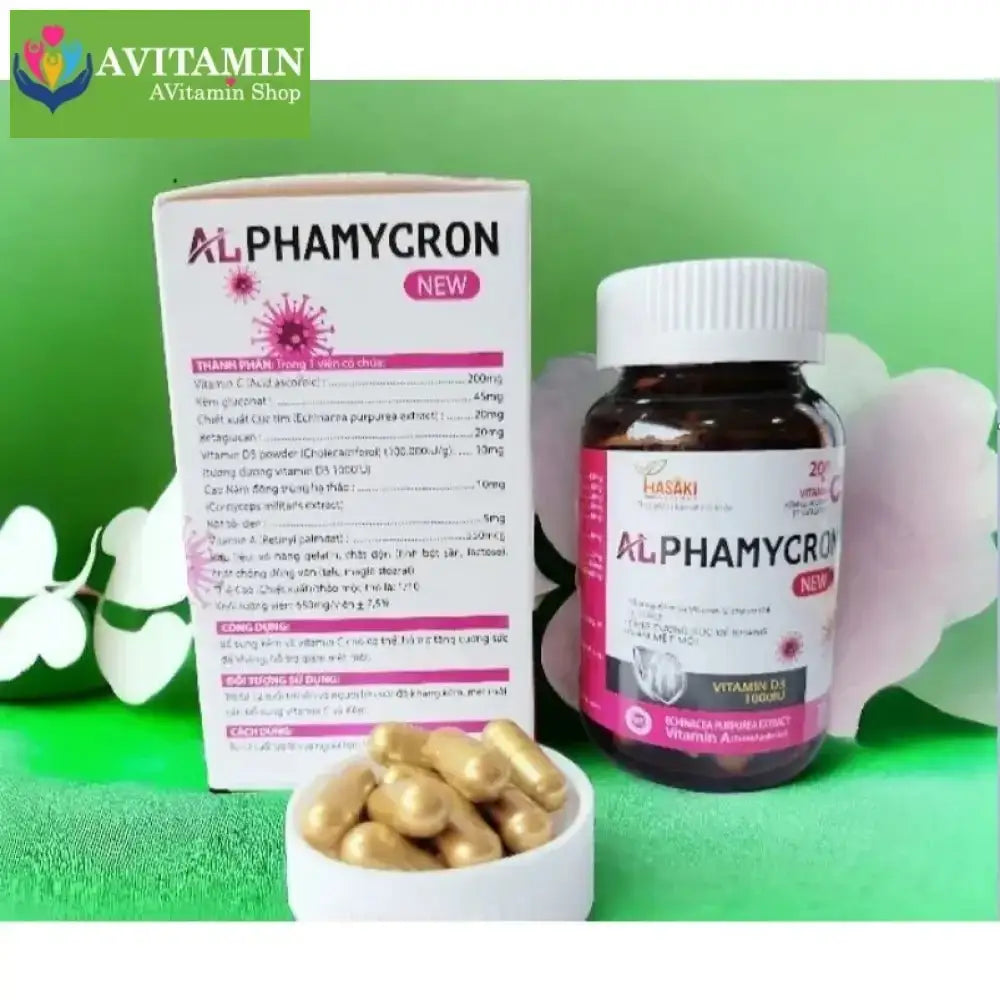 Viên uống ALPHAMYCRON 30 Viên Hỗ trợ bổ sung vitamin, giúp tăng sức đề kháng - AVITAMINSHOP.COM
