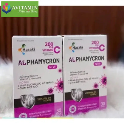 Viên uống ALPHAMYCRON 30 Viên Hỗ trợ bổ sung vitamin, giúp tăng sức đề kháng - AVITAMINSHOP.COM