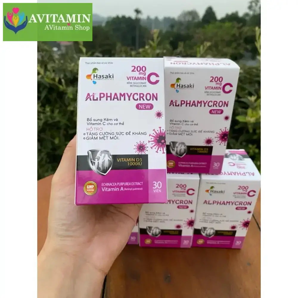 Viên uống ALPHAMYCRON 30 Viên Hỗ trợ bổ sung vitamin, giúp tăng sức đề kháng - AVITAMINSHOP.COM