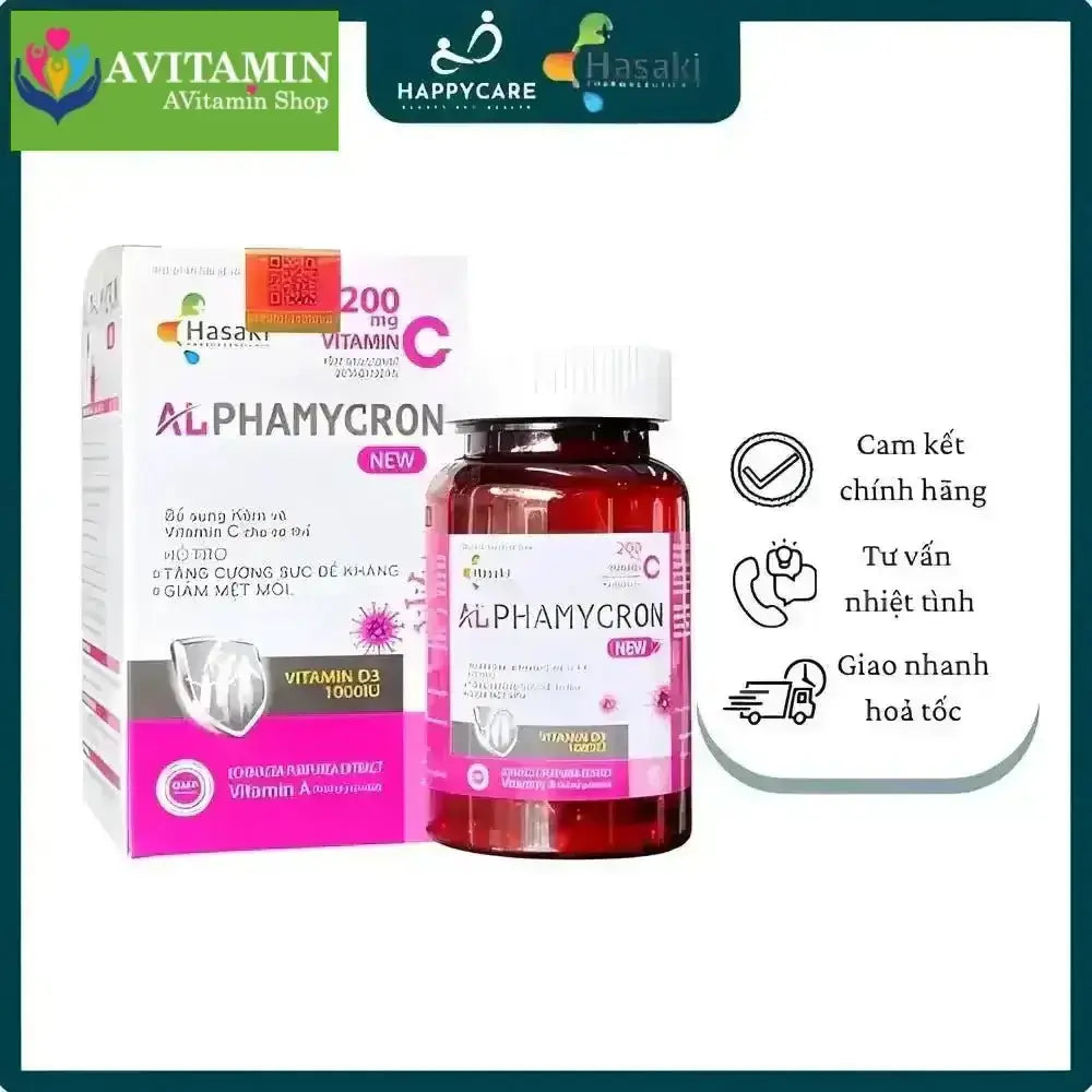 Viên uống Alphamycron – Viên uống tăng cường đề kháng, hỗ trợ miễn dịch (Hộp 30 viên) - AVITAMINSHOP.COM