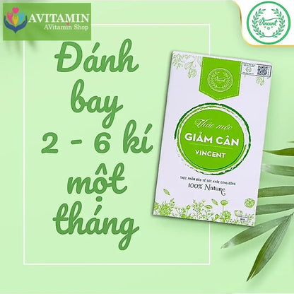 Viên Uống Giảm Cân Vincent Sâm Tố Nữ Trà Thảo Mộc Giảm Cân Giảm Mỡ Trong Máu An Toàn Tặng Detox