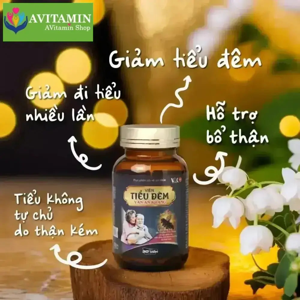 Viên Uống Hỗ Trợ Giảm Triệu Chứng Đi Tiểu Nhiều Lần Tiểu Đêm Do Thận Yếu VAK Hộp 30 Viên - AVITAMINSHOP.COM